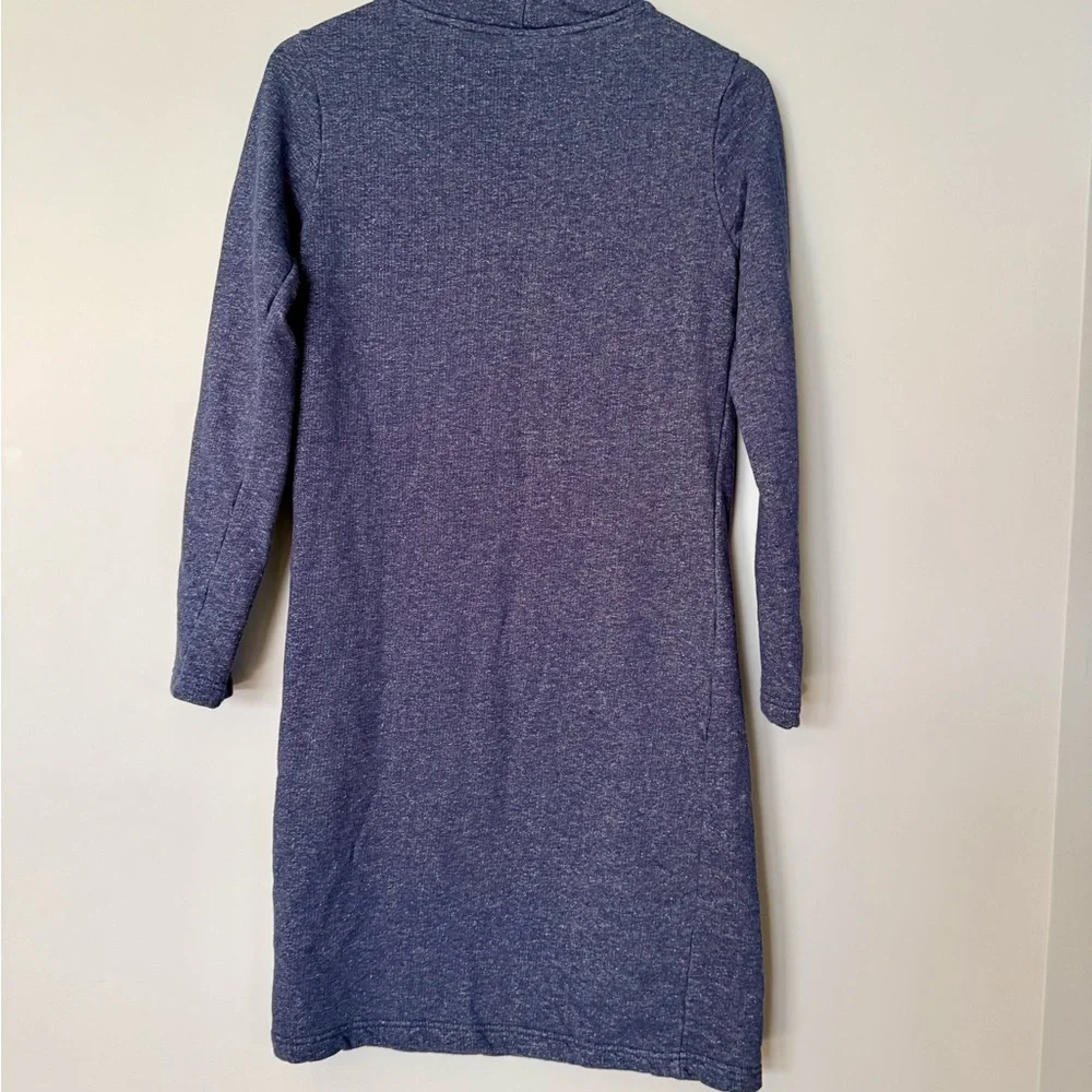 Patagonia Organic Cotton Women’s Navy Blue Long Sleeve Dress Worn Wear Cozy - Picture 6 of 6